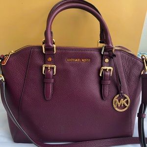 Michael Kors Plum Large Ciara Satchel